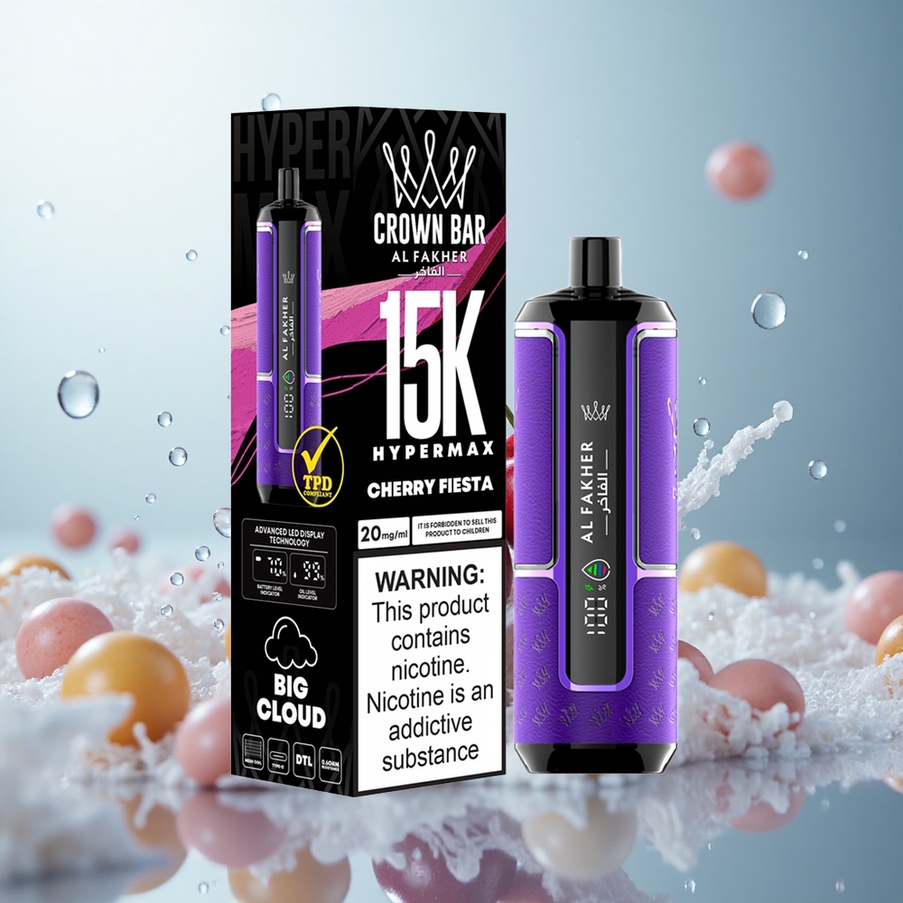 Al Fakher Crown Bar 15K Hypermax Kirschfest 22ml 600mAh