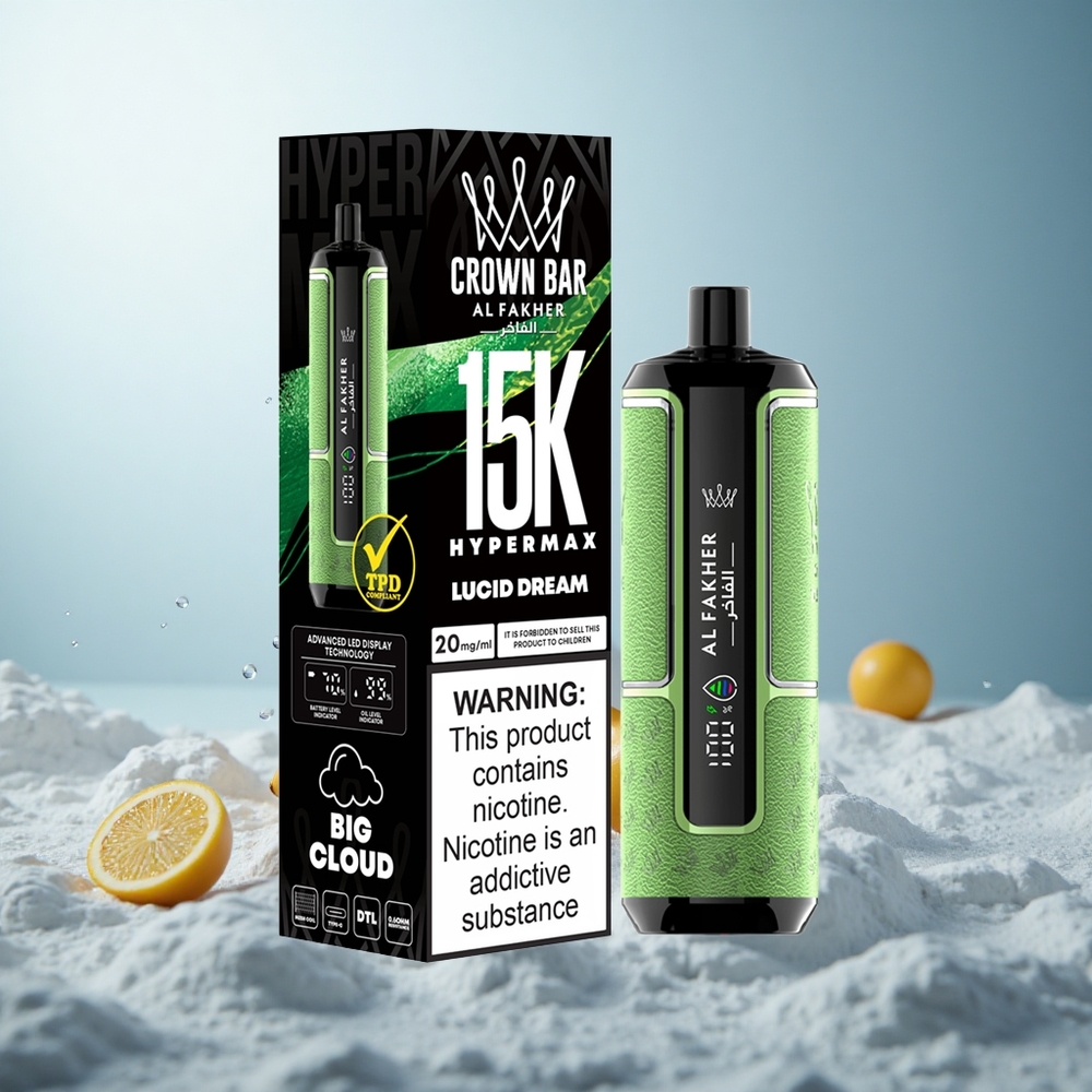 Al Fakher Crown Bar 15K Hypermax Klarer Traum 22ml 600mAh