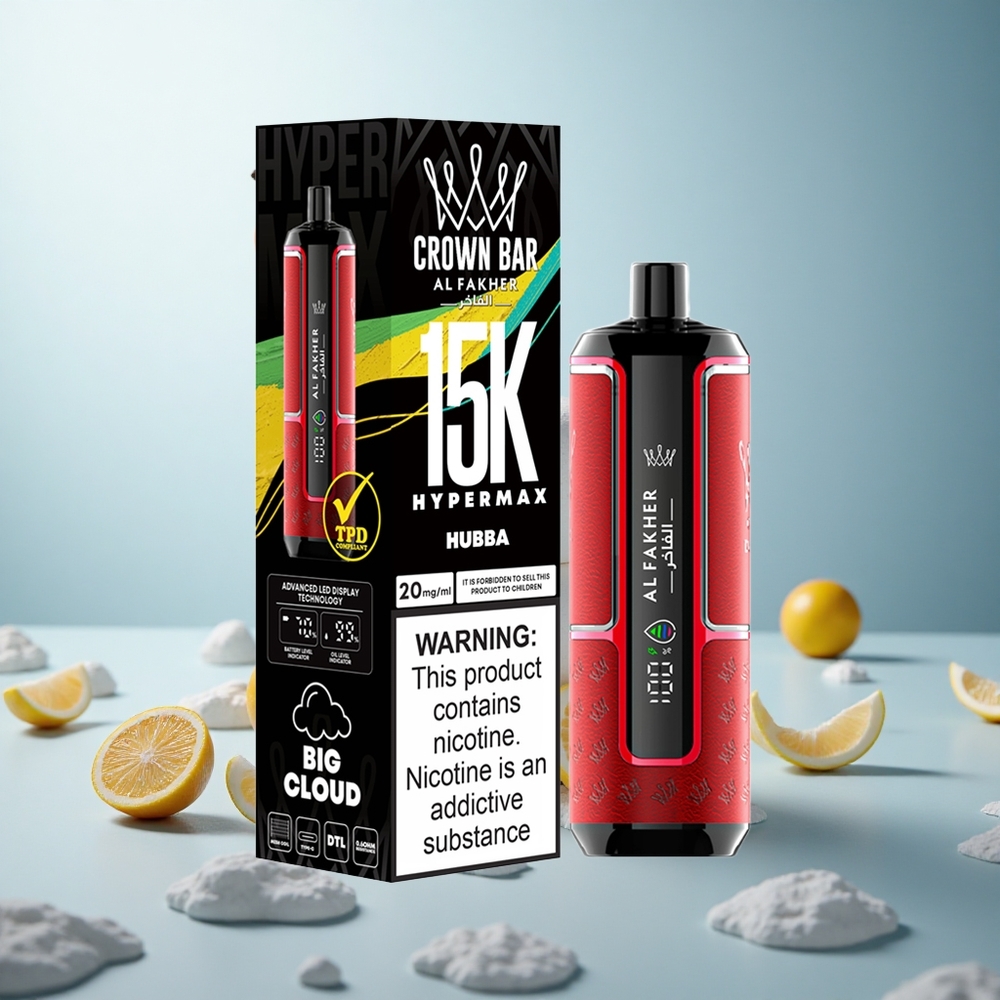 Al Fakher Crown Bar 15K Hypermax Kompakt Ladevape