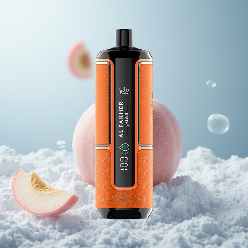 Al Fakher Crown Bar 15K Hypermax Pfirsich-Eis Kompakt Leicht