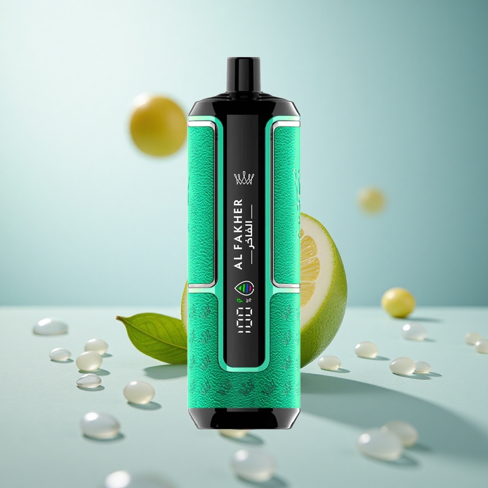 Al Fakher Crown Bar 15K Hypermax Zitronenminze Leicht Tragbar