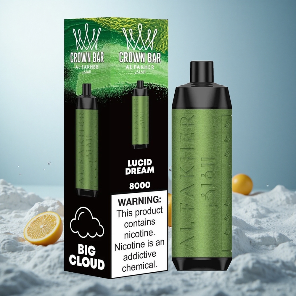 Al Fakher Crown Bar 8000 Crystal Luzider Traum 600mah 18ml
