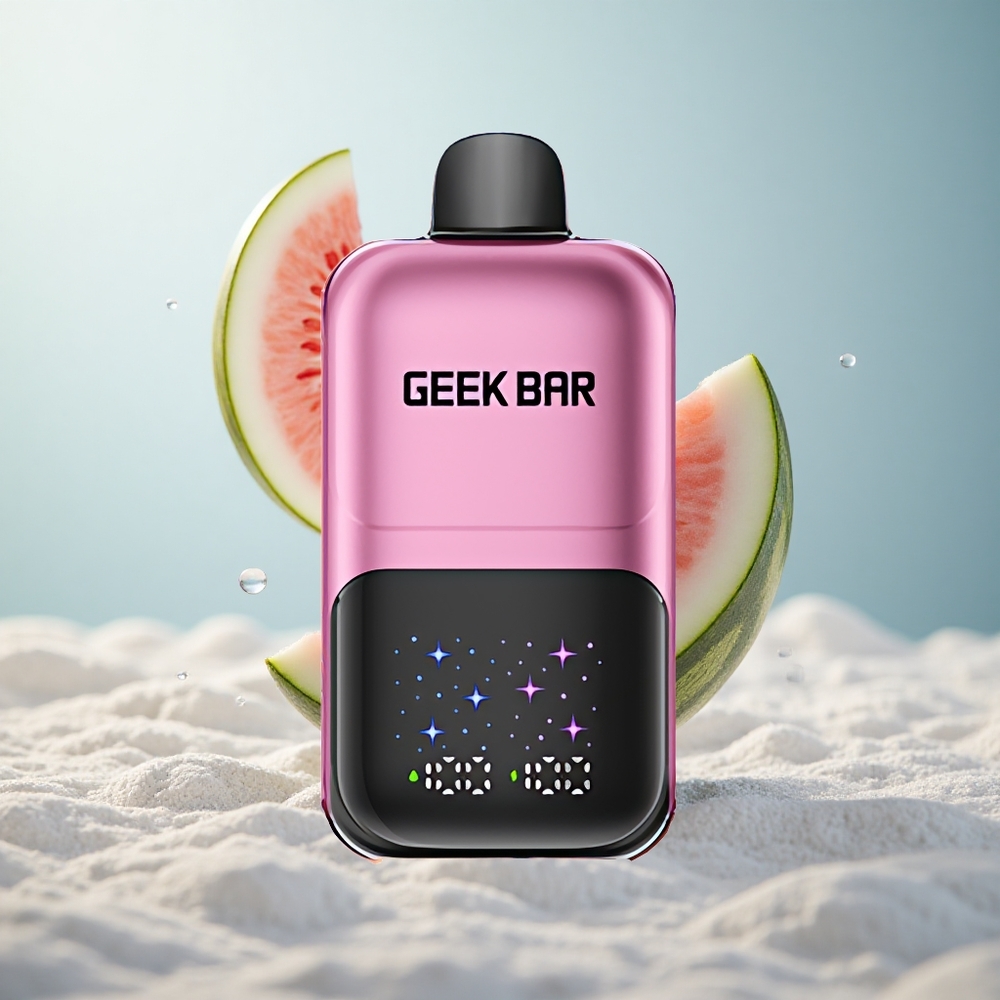 GEEK BAR 2GO 20ml 50000 Pfirsich  Wassermelone Dual-Tank Interaktiver Bildschirm