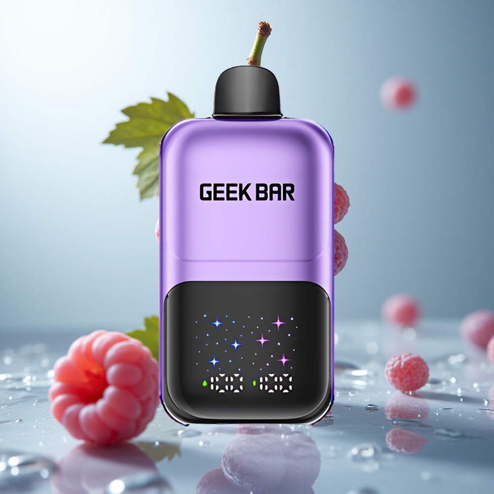 GEEK BAR 2GO 20ml 50000 Traube  Himbeere Interaktiver Bildschirm Stufenlose Kühlung