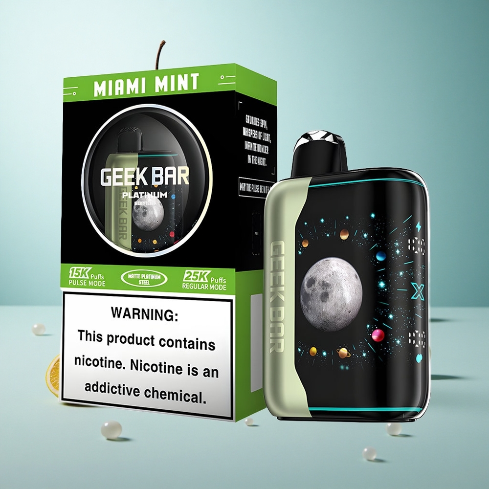 GEEK BAR Platinum Edition 25000 Münzprägung Miami Schnellladung Dual-Mesh