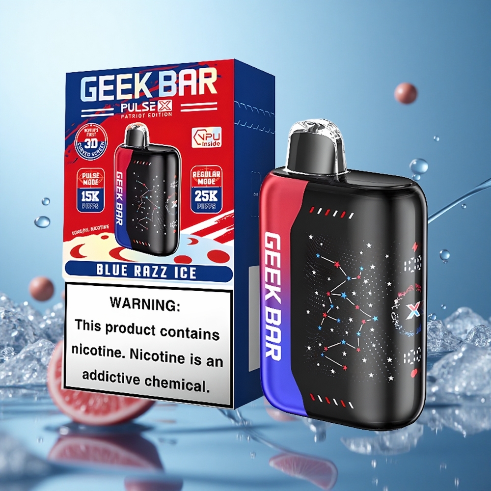 GEEK BAR Pulse X 25000 Deutsche Patriot Edition mit Dual-Mesh-Spule und 3D-gebogenem Indikatorbildschirm