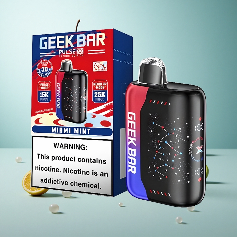 GEEK BAR Pulse X 25000 Deutsche Patriot Edition mit Dual-Mesh-Spule und 3D-gebogenem Indikatorbildschirm
