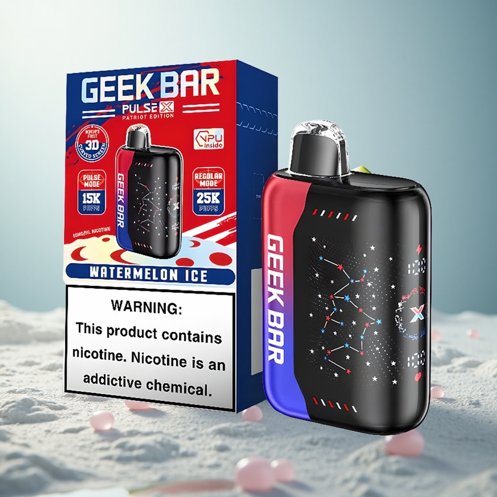 GEEK BAR Pulse X 25000 Deutsche Patriot Edition mit Dual-Mesh-Spule und 3D-gebogenem Indikatorbildschirm