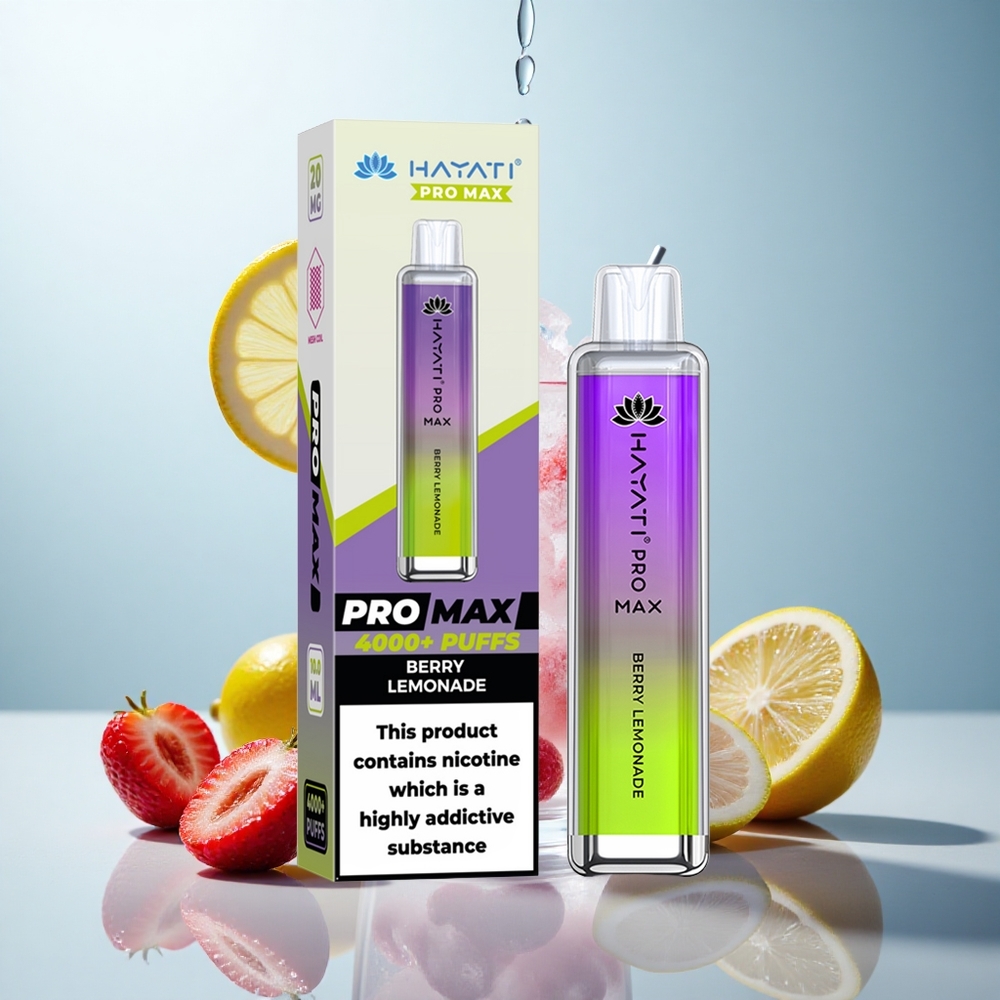 Hayati Pro Max 4000 Beerenlimonade mit Dual-Mesh und Kristalloptik