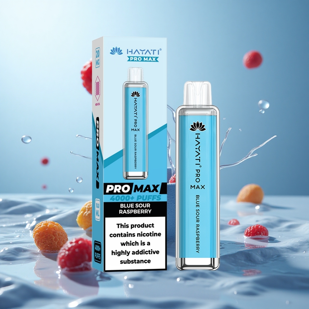 Hayati Pro Max 4000 Blau-Saure Himbeere Rechargeable Dual Mesh Coil