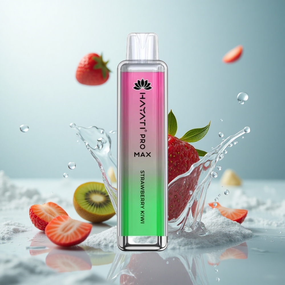Hayati Pro Max 4000 Erdbeer-Kiwi Dual Mesh Rechargebar