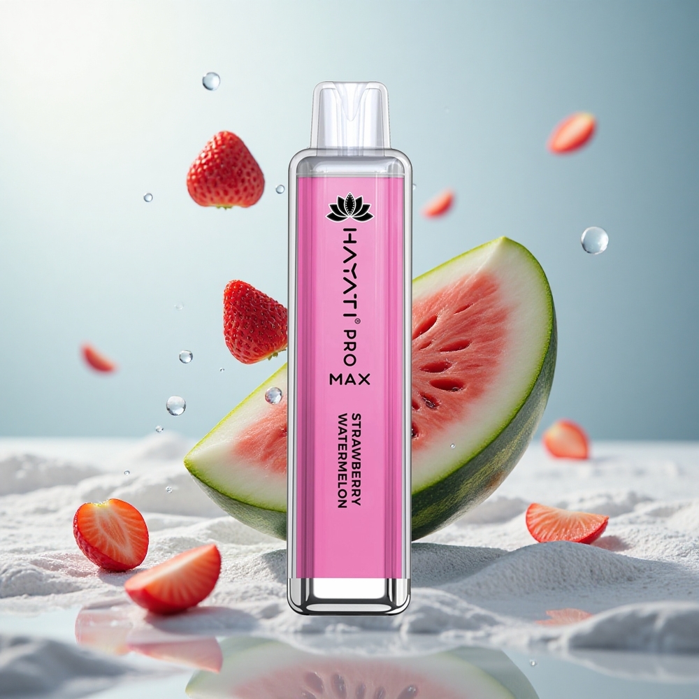 Hayati Pro Max 4000 Erdbeer-Wassermelone Dual-Mesh Kristall