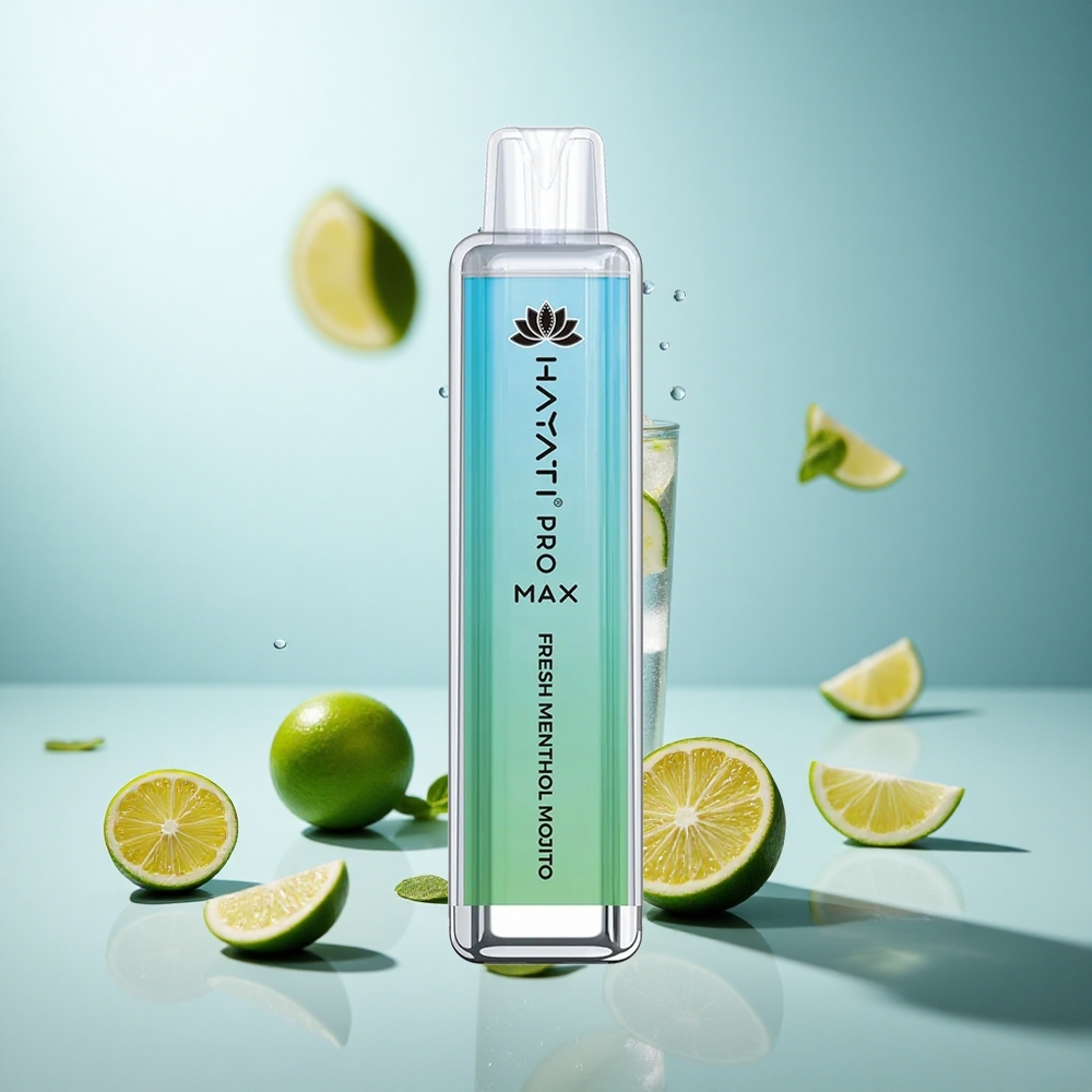 Hayati Pro Max 4000 Erfrischender Minze-Mojito mit Dual-Mesh und wiederaufladbar