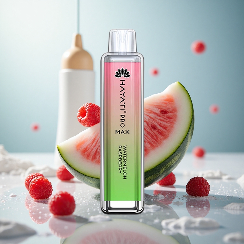 Hayati Pro Max 4000 Wassermelone Himbeere Dual Mesh Coil Rechargebar