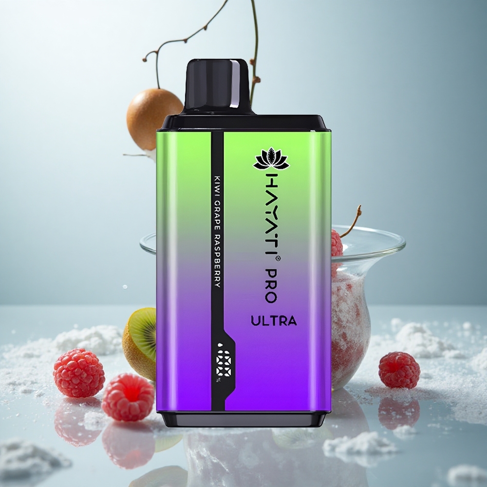 Hayati Pro Ultra 15000 Kiwi Traube Himbeere 850mAh 24ml