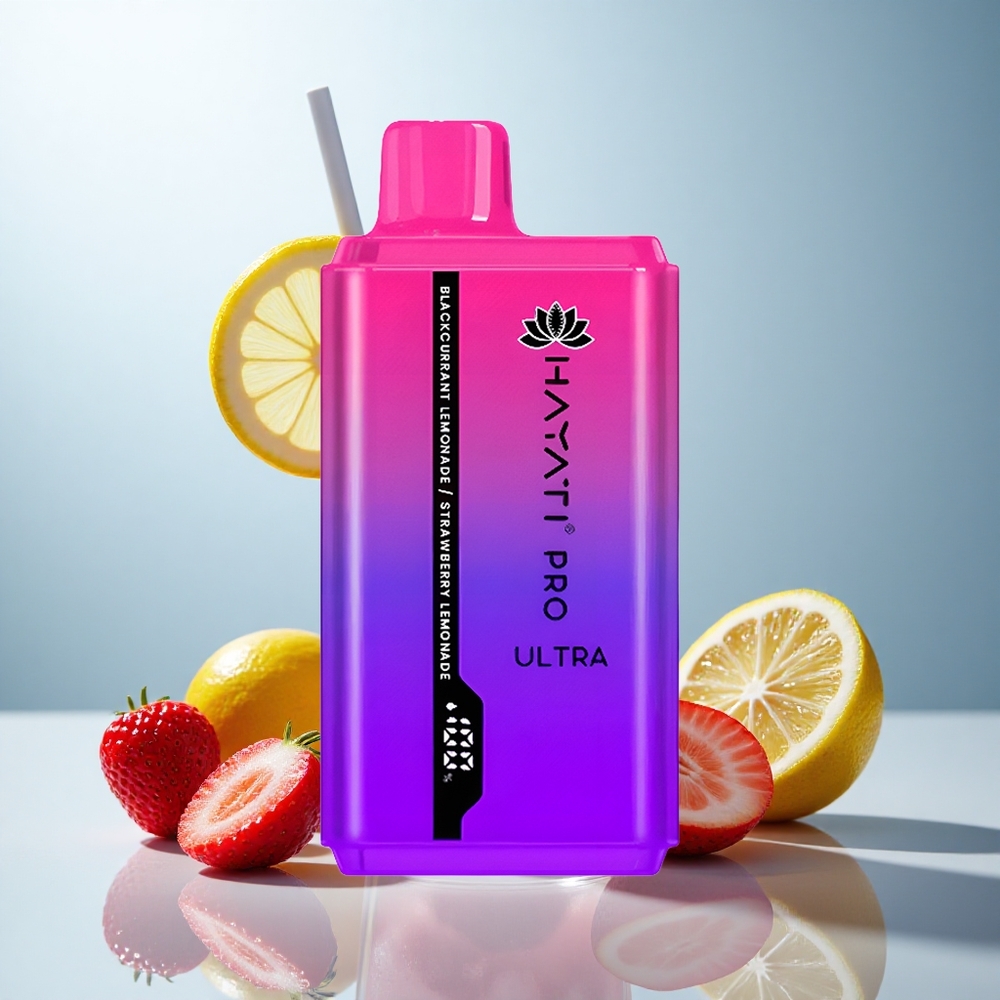 Hayati Pro Ultra 15000 Schwarze Johannisbeere Zitronenade Erdbeer Zitronenade 850mAh 24ml