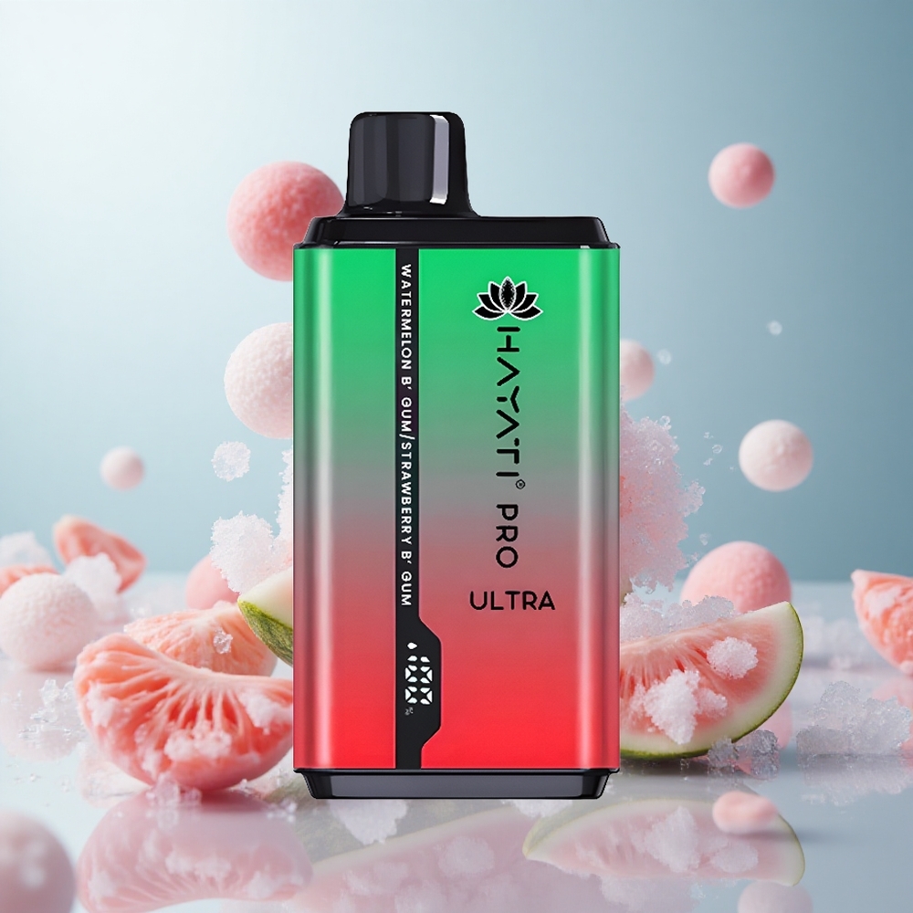Hayati Pro Ultra 15000 Wassermelone Kaugummi Erdbeer Kaugummi 850mAh 2