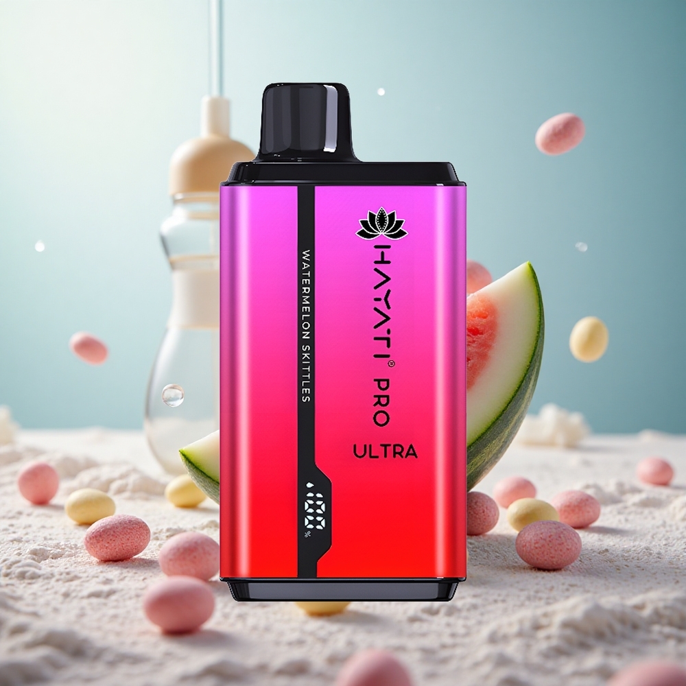 Hayati Pro Ultra 15000 Wassermelonen-Skittles mit 850mAh und 2 Nikotin