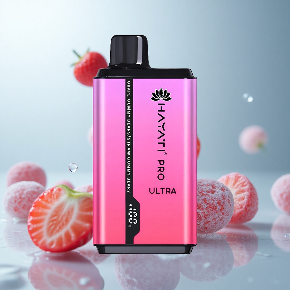 Hayati Pro Ultra 15000 Weintrauben Gummibärchen Erdbeer Gummibärchen 850mAh 12ml
