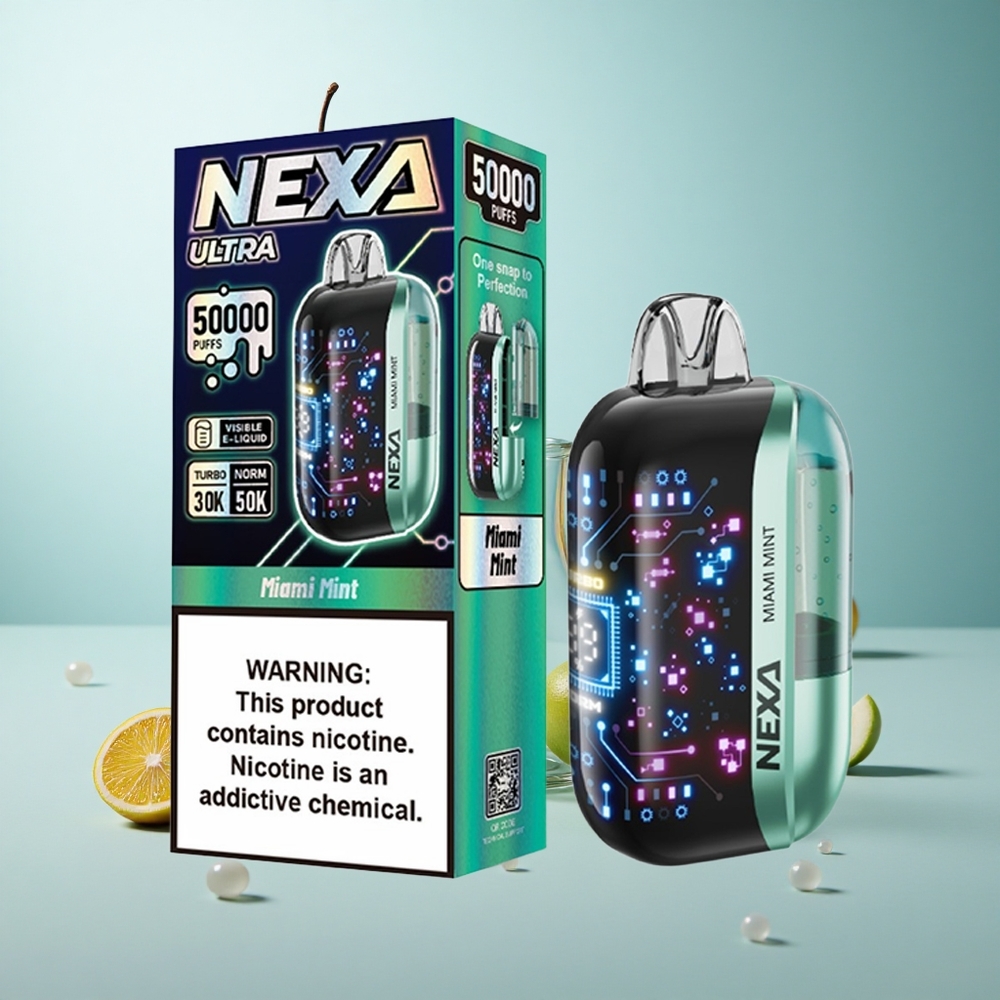 NEXA Ultra 50000 Miami Minze 20ml 09ohm Dual Mesh