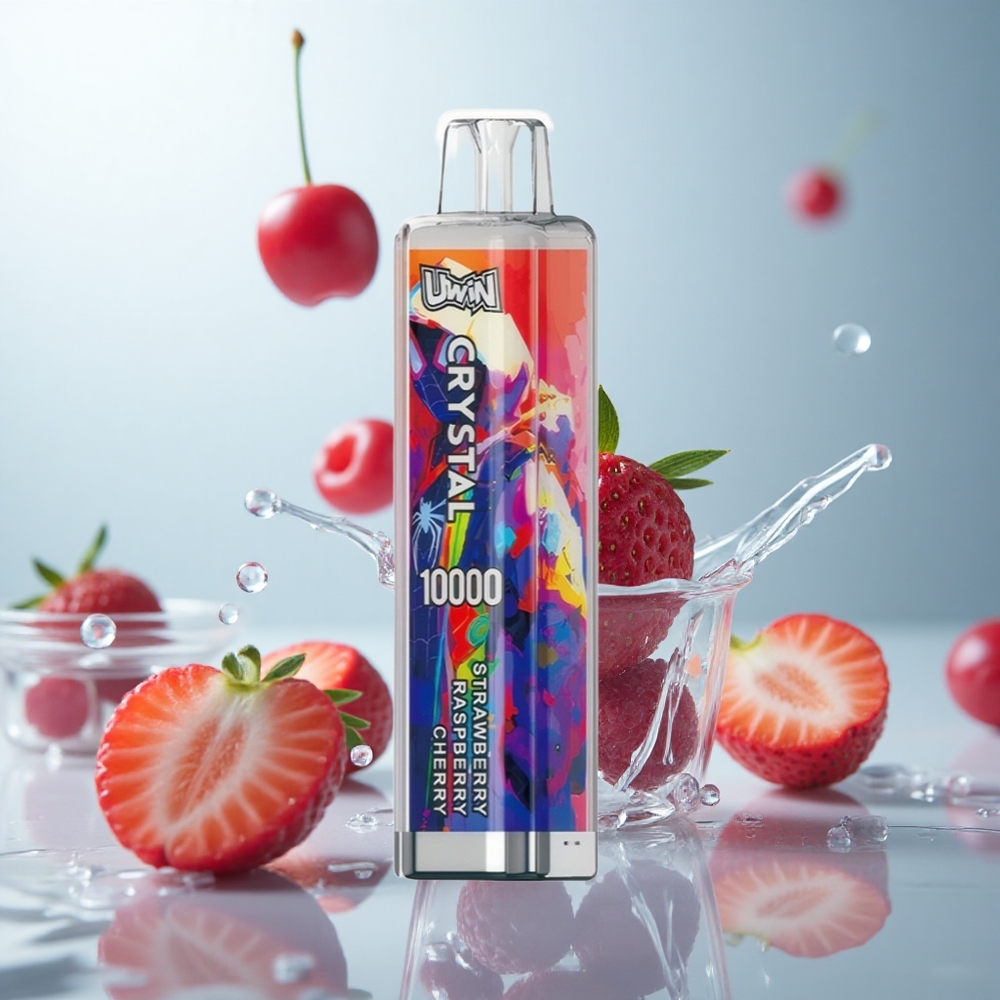 Uwin Crystal 10000 Erdbeere Himbeere Kirsche RGB Licht Mesh Coil Typ-C