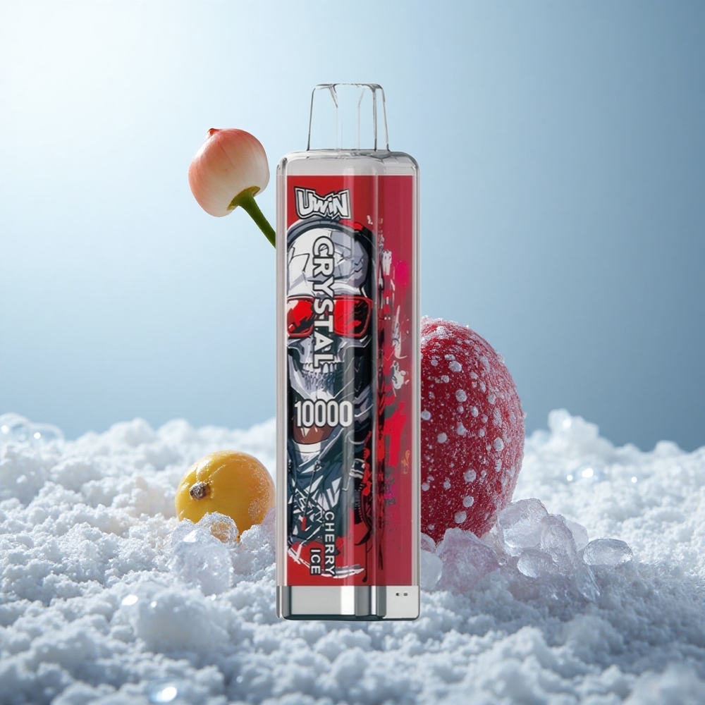 Uwin Crystal 10000 Kirsch-Eis RGB mit 18ml und Mesh-Coil