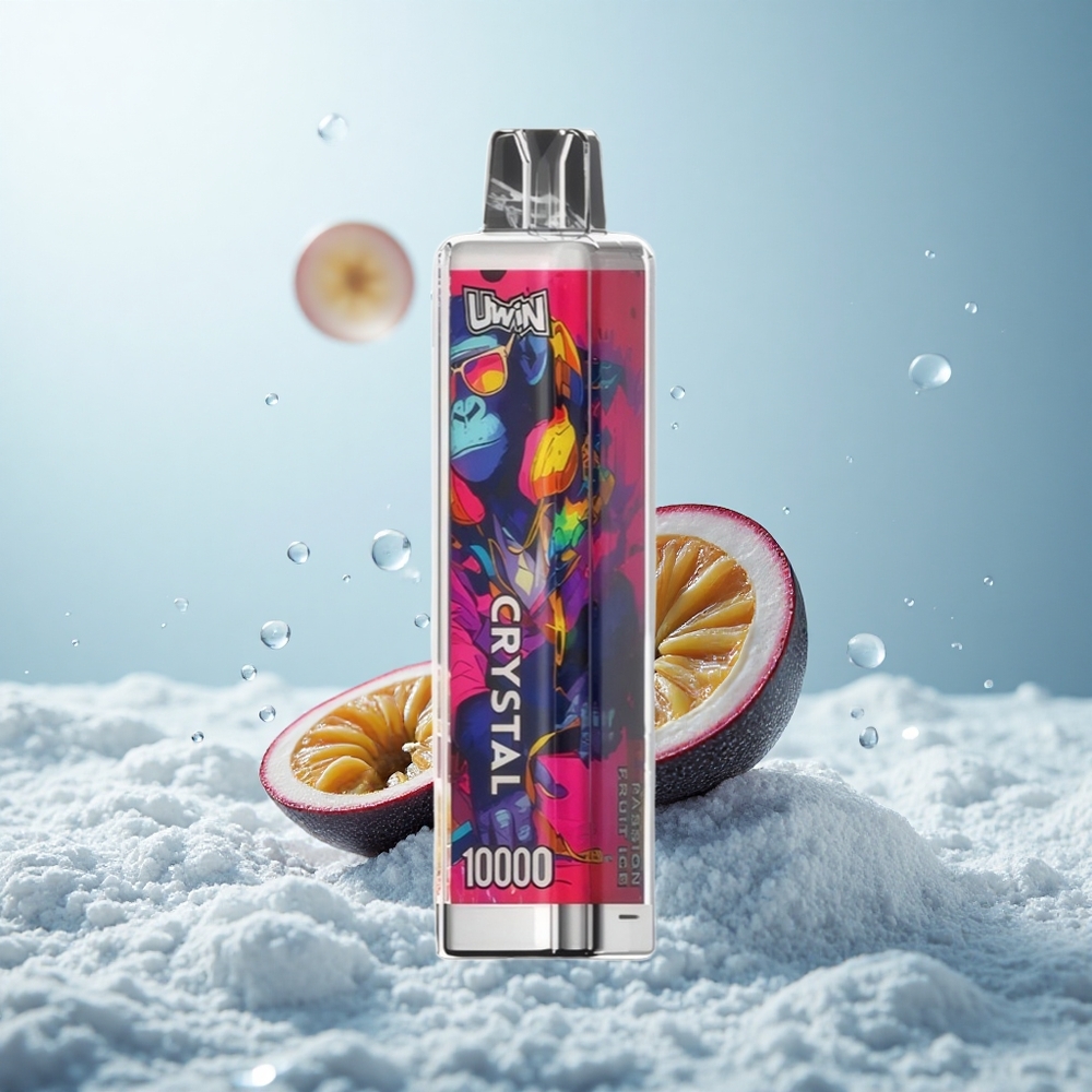 Uwin Crystal 10000 Passionsfrucht-Eis mit RGB-Licht und Mesh-Coil