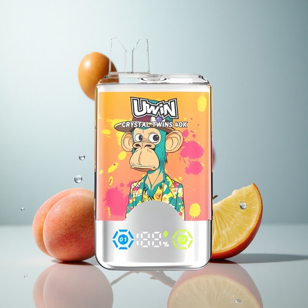 Uwin Crystal Twins 40000 Pfirsich-Mango-Ananas Doppelflavor 32ml Red Bull