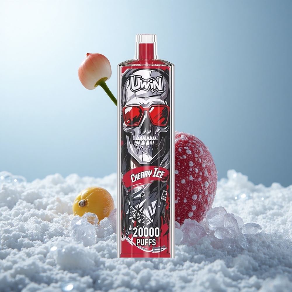 Uwin Shisha Hookah Crystal 20000 Puffs Kirsch-Eis Mesh Typ-C