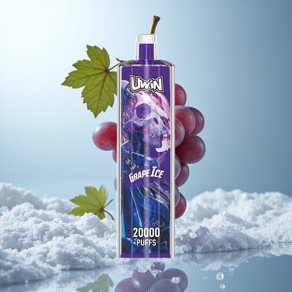 Uwin Shisha Hookah Crystal 20000 Puffs Trauben-Eis Mesh Typ-C