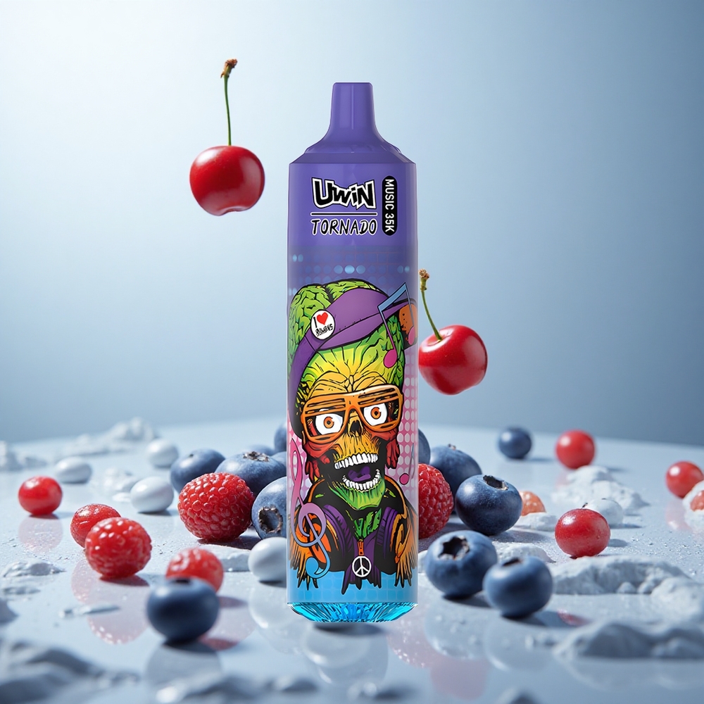 Uwin Tornado 35K Music Blaukirschpreiselbeere Typ-C 600mAh Mesh