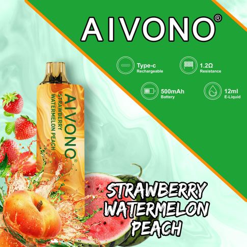 Aivono AIM GUN 7000 Erdbeere, Wassermelone, Pfirsich N8240108 | Aivono Vape