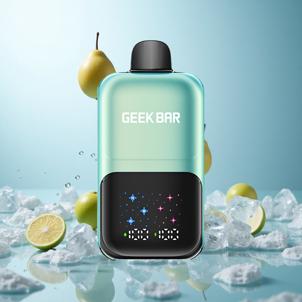 GEEK BAR 2GO 20ml 50000 Kühle Minze Eis mit interaktivem Großbildschirm und Dual-Tank