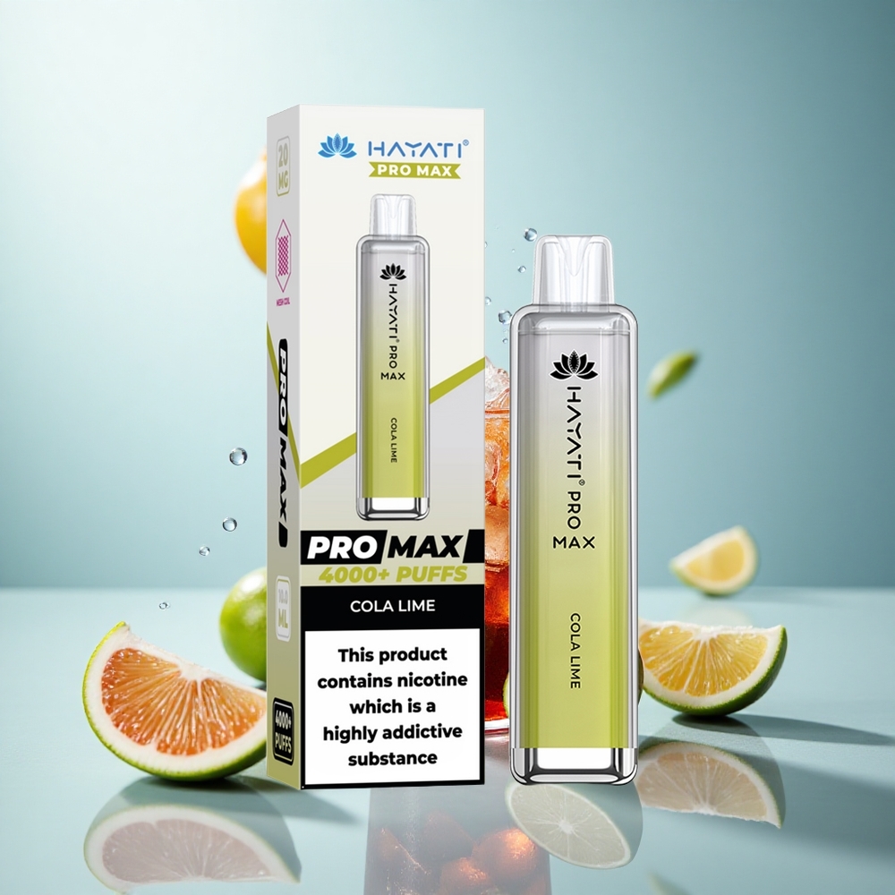 Hayati Pro Max 4000 Cola Lime Dual Mesh Rechargebar