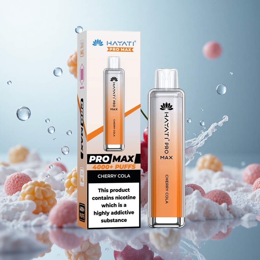 Hayati Pro Max 4000 Kirsche Cola Dual-Mesh 2ml