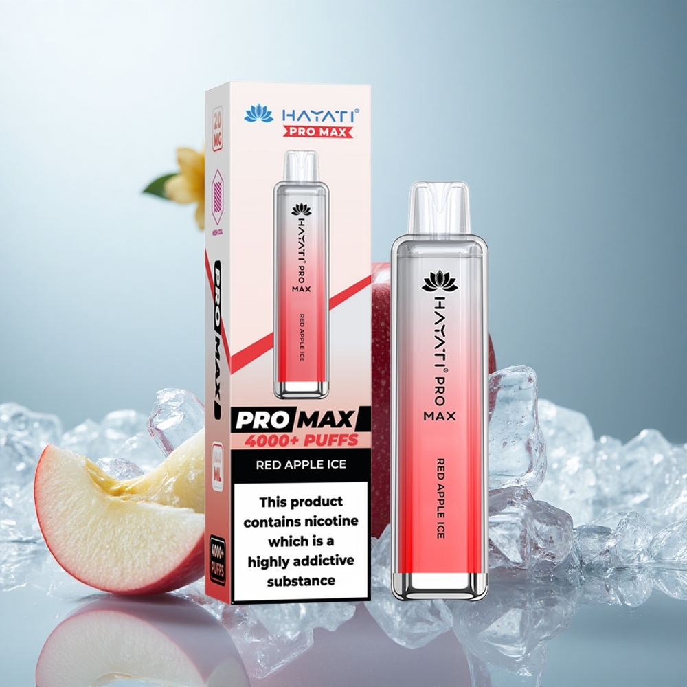 Hayati Pro Max 4000 Roter Apfel Eis Dual Mesh 2ml