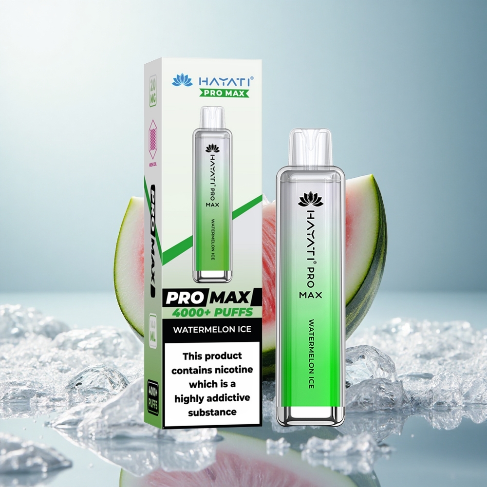 Hayati Pro Max 4000 Wassermelone-Eis Dual-Mesh 2%