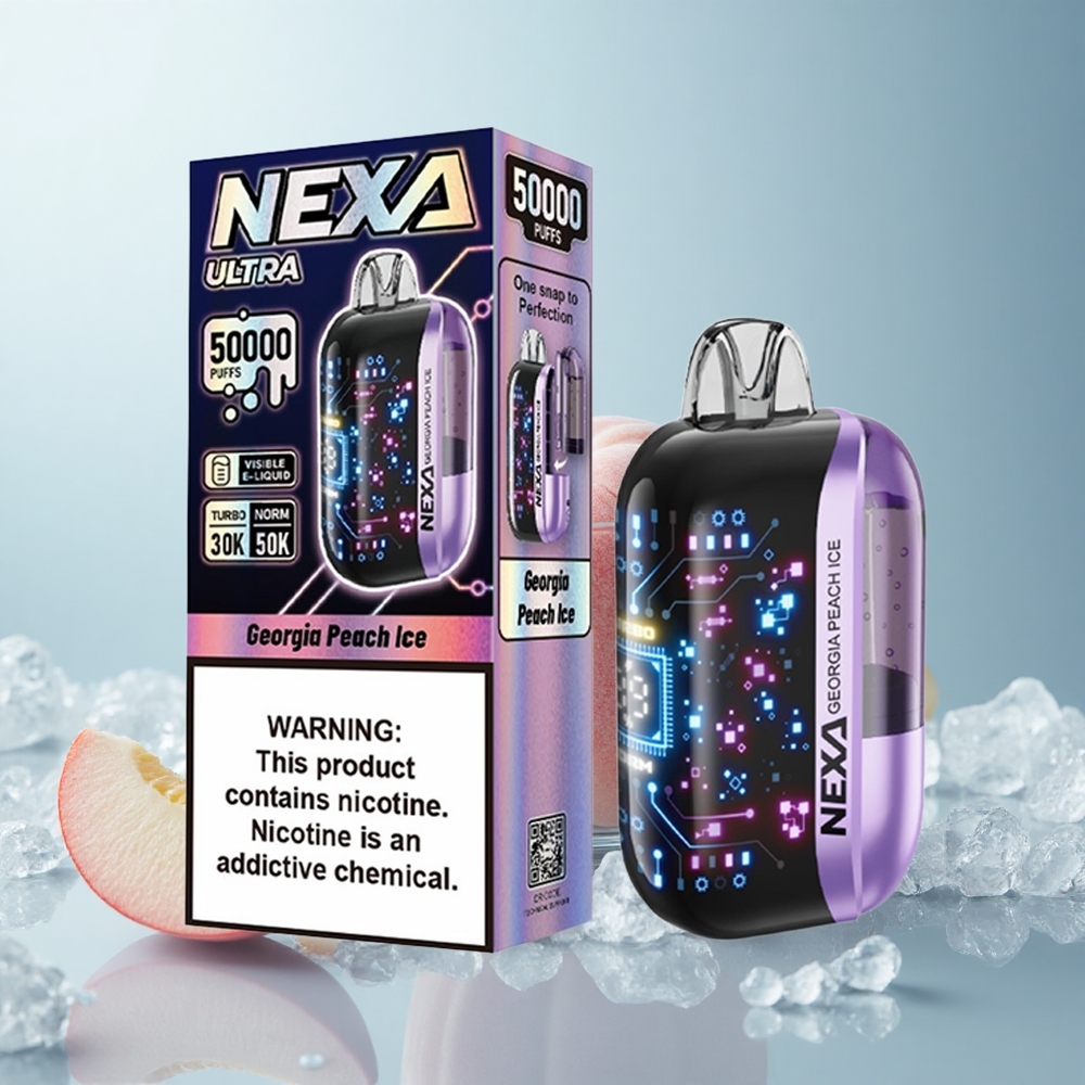 NEXA Ultra 50000 Pfirsich-Eis Ultra 20ml 0.9ohm Dual Mesh
