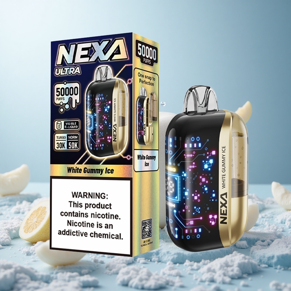 NEXA Ultra 50000 Weißer Gummieis Ultra 50K mit 20ml und Typ-C-Ladung