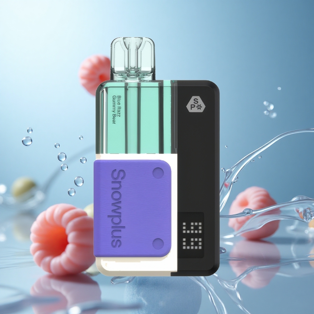 Snowplus Swift 15000 Puffs Pod Kit Blaue Himbeergummibärchen Dual Mesh 1000 mAh 2+10 ml