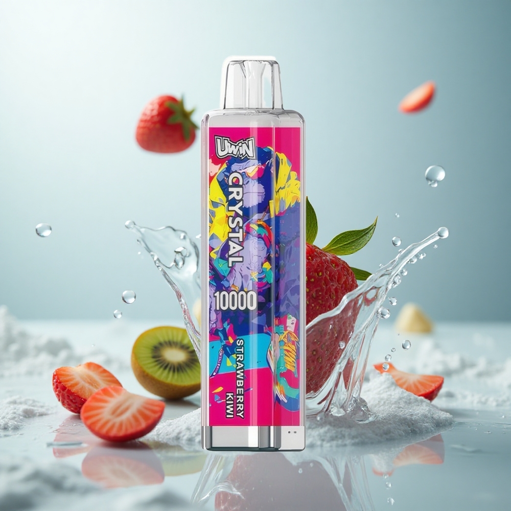 Uwin Crystal 10000 Erdbeer-Kiwi RGB Licht Typ-C Schnellladung