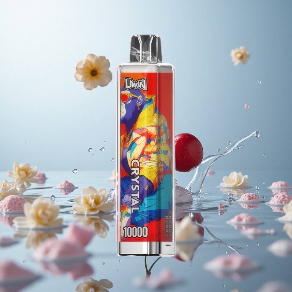 Uwin Crystal 10000 Kirschbeere RGB Lichter Typ-C Schnellladung