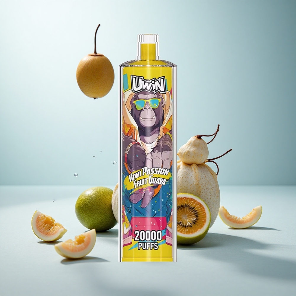 Uwin Shisha Hookah Crystal 20000 Puffs Kiwi Maracuja Guava Mesh Typ-C