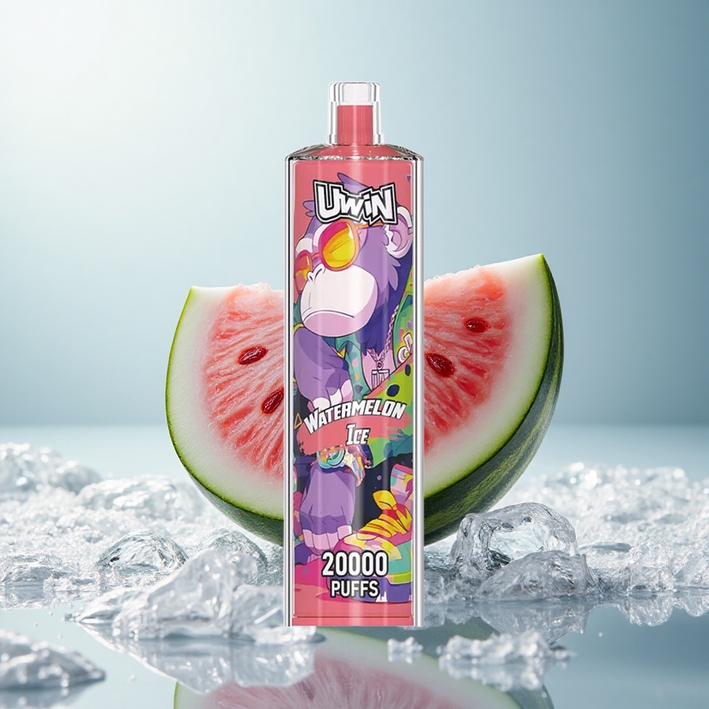 Uwin Shisha Hookah Crystal 20000 Puffs Wassermelonen-Eis Mesh Typ-C